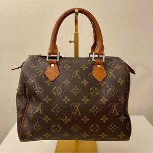 Elegant Brown Monogram Satchel
